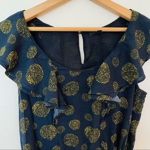 GAP Patterned Ruffled Dress